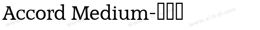 Accord Medium字体转换
